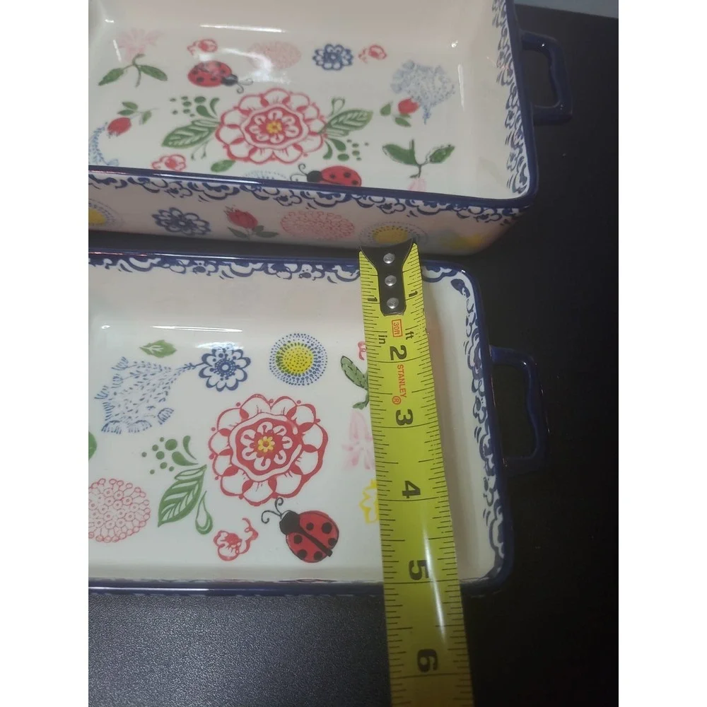 Ceramic Baking‎ Dish Rectangular Bakeware Set Baking Pan, 2-Piece Stoneware